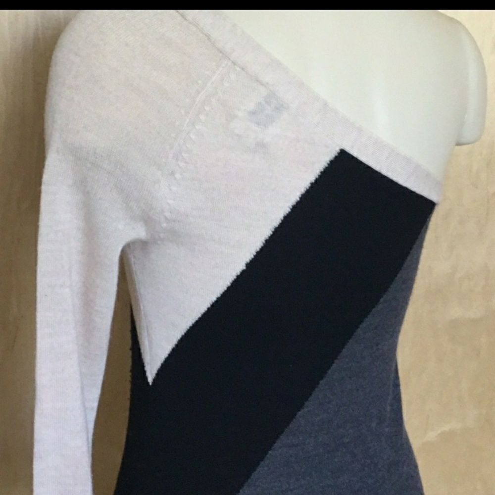 Haute Hippie 1 Sleeve Colorblock Gown ,Bufheather - Picture 4 of 8